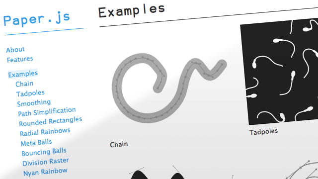 Preview image of 'Paper JS'